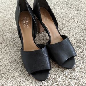 Franco Sarto black summer heels